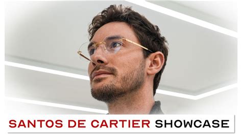 cartier eyeglasses santos|rimless cartier glasses men's.